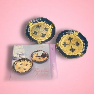 Vintage Made in Italy Florentine Coasters - Set of Two